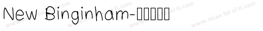 New Binginham字体转换